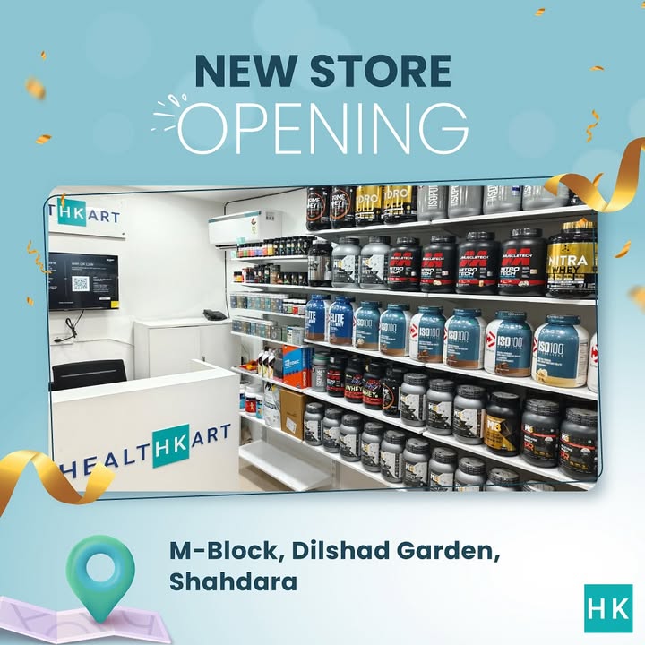 Your fitness journey just got closer Visit our new HealthKart store in Shahdara. . . 