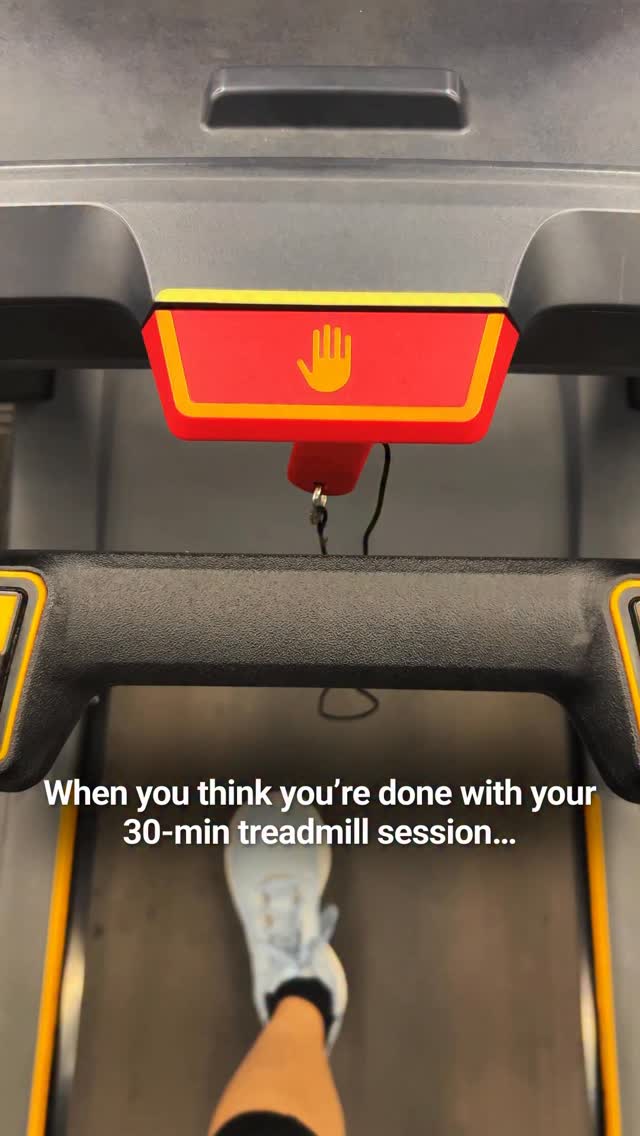 As if the treadmill is cheating the clock . . . gymrat cardio relatable gymreels gymhumour