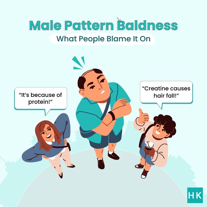 Protein and creatine are unfairly blamed for hair loss, but research shows no link