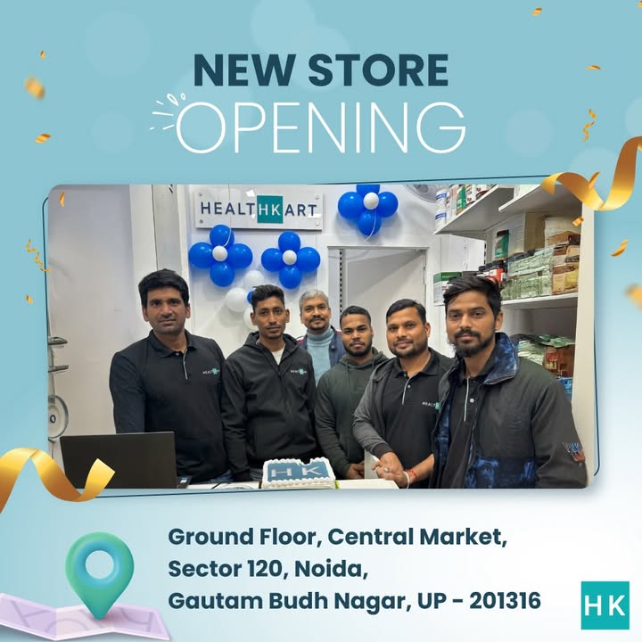  HealthKart is now open at Sector 120, Noida. Drop by for trusted supplements expert guidance