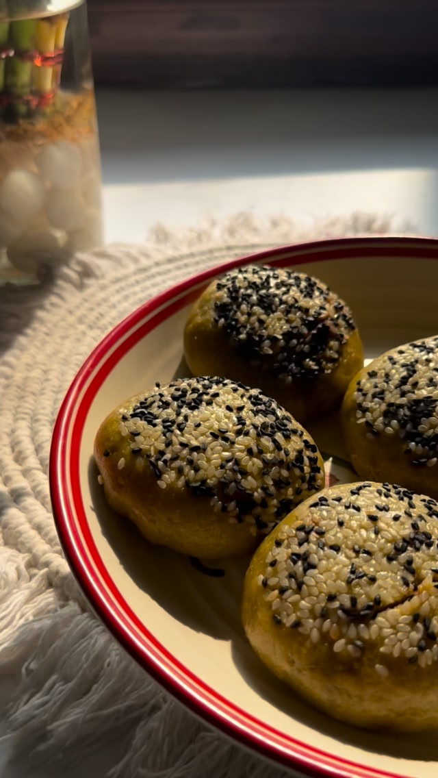 Whole Wheat Mushroom Stuffed Bao Soft, fluffy spinach infused whole wheat baos stuffed with spicy caramelised mushr...