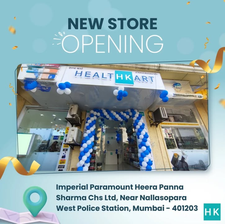 Were now LIVE at our newest HealthKart store Imperial Paramount Heera Panna Sharma CHS Ltd, Near Nallasopara ...