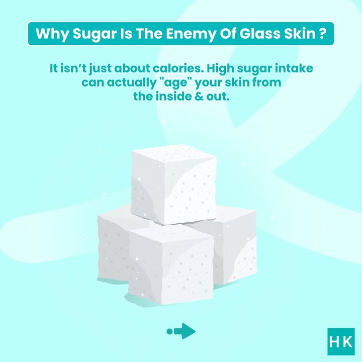 Sugar might be sweet for your taste buds, but not for your skin
