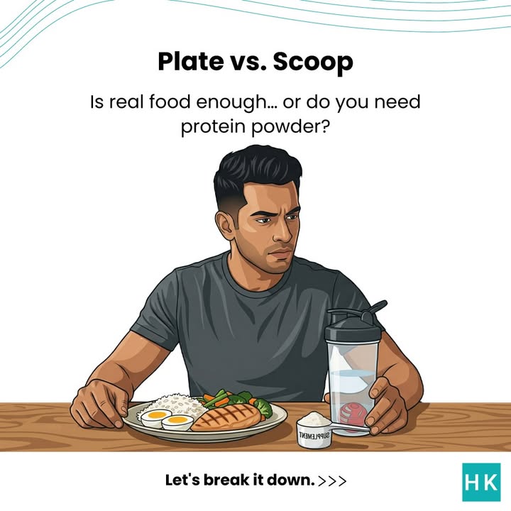 You dont need to pick a side. You need to hit your protein. Real food fuels your body. Whey fills the gaps. Simple as that