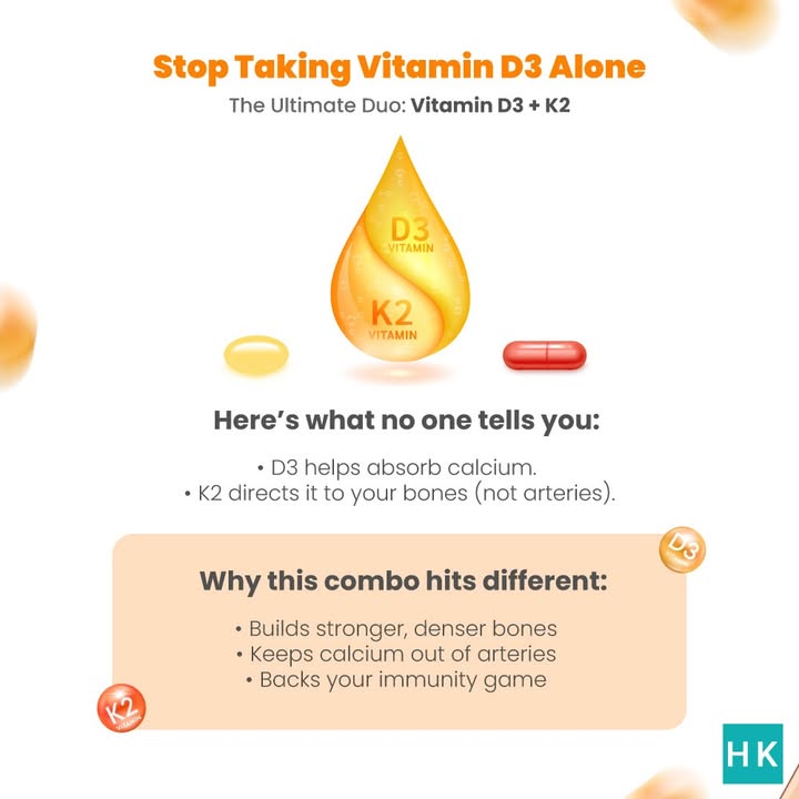 Quick check Are you taking Vitamin D3 with K2 If not, you might be missing out on its full benefits