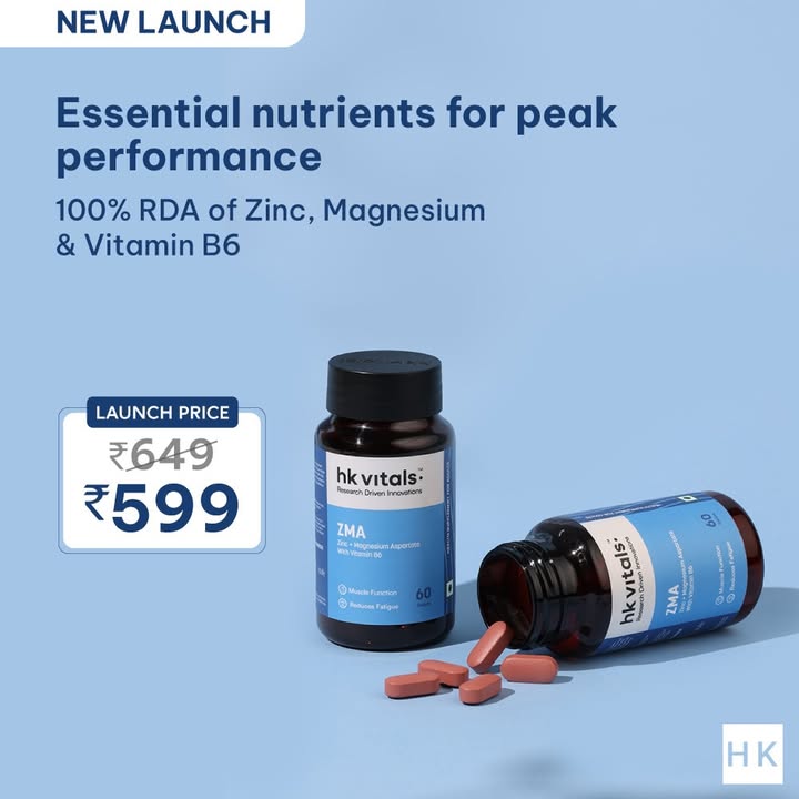 Fuel your performance from the inside out 100 RDA of Zinc, Magnesium Vitamin B6 to support recovery, strength ene...