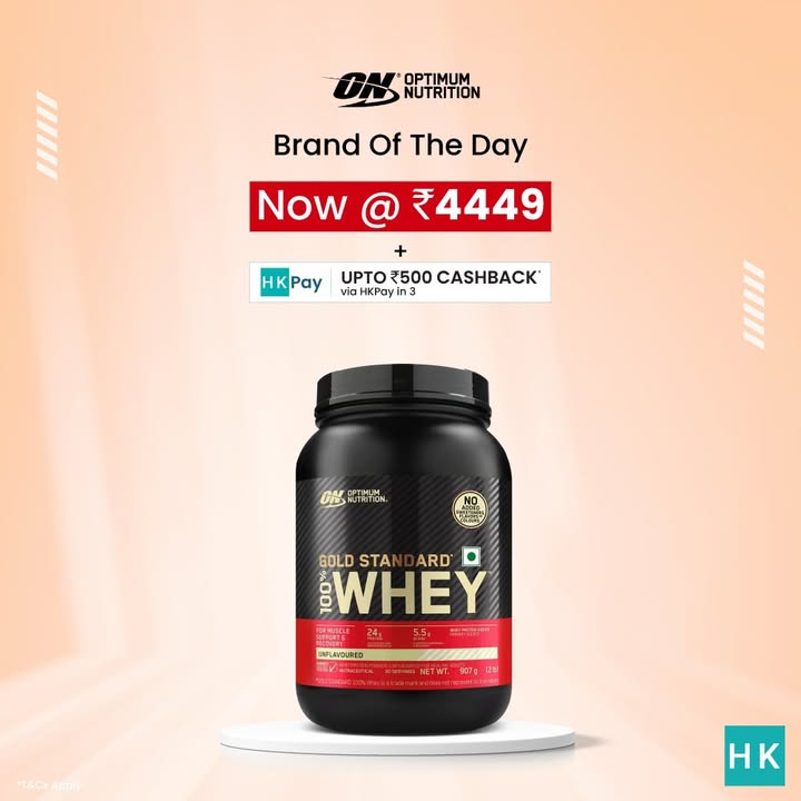 Level up your training with these heavy hitting deals on the Optimum Nutrition Gold Standard NOW AT 4449 U...