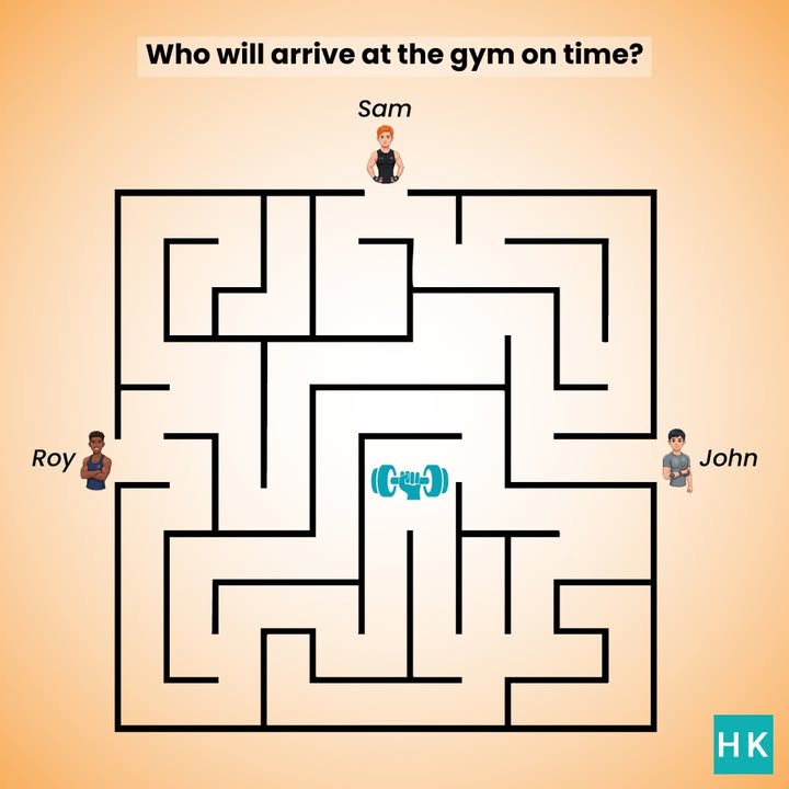 Whos reaching first Comment your guess . . . healthkart gym riddle braingames