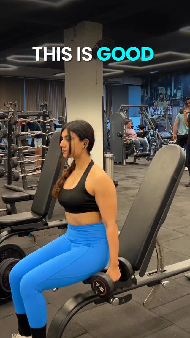 If youre doing Bicep Curls sitting upright, thats good