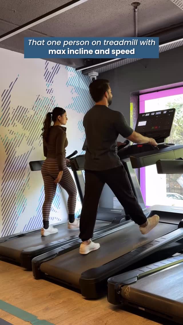 POV cardio so aggressive even the treadmill is fighting for its life But max incline max speed isnt always bett...