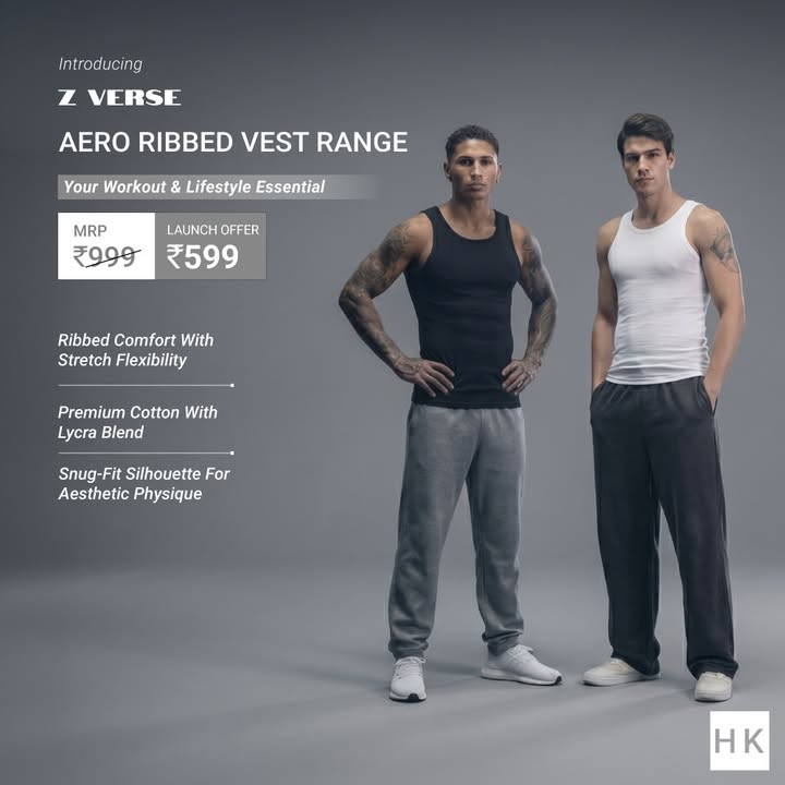 Drippy fits for sweaty session Introducing the all new Z Verse Aero Ribbed Vest Range, crafted for comfort, movement...