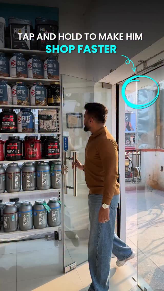 Tap to speedrun his shopping trip . . . healthkart shopping gymhumor