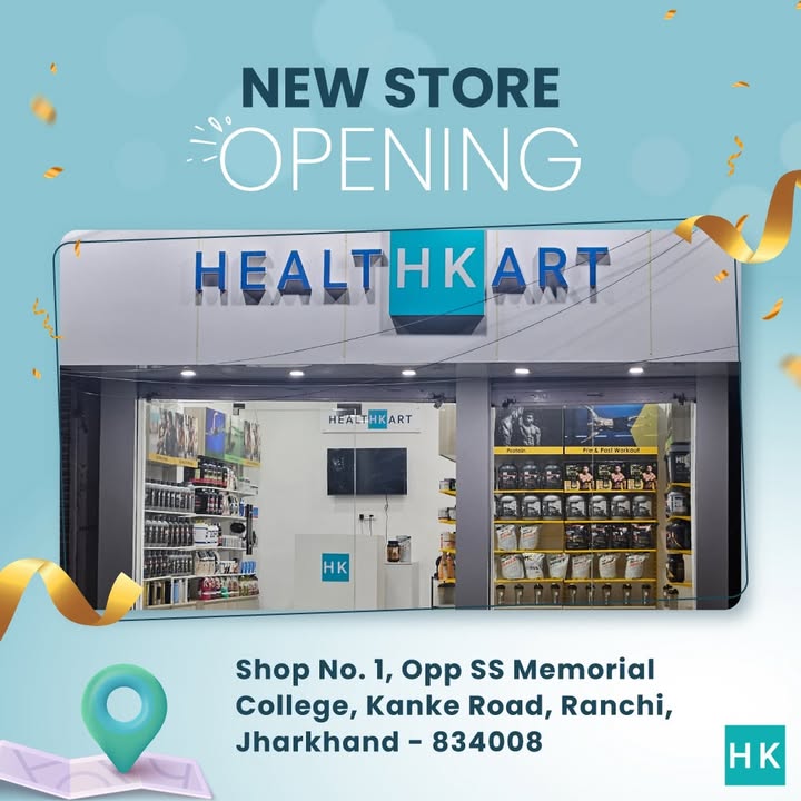 Ranchi, were here Your go to destination for fitness supplements, wellness essentials expert guidance is now open at...