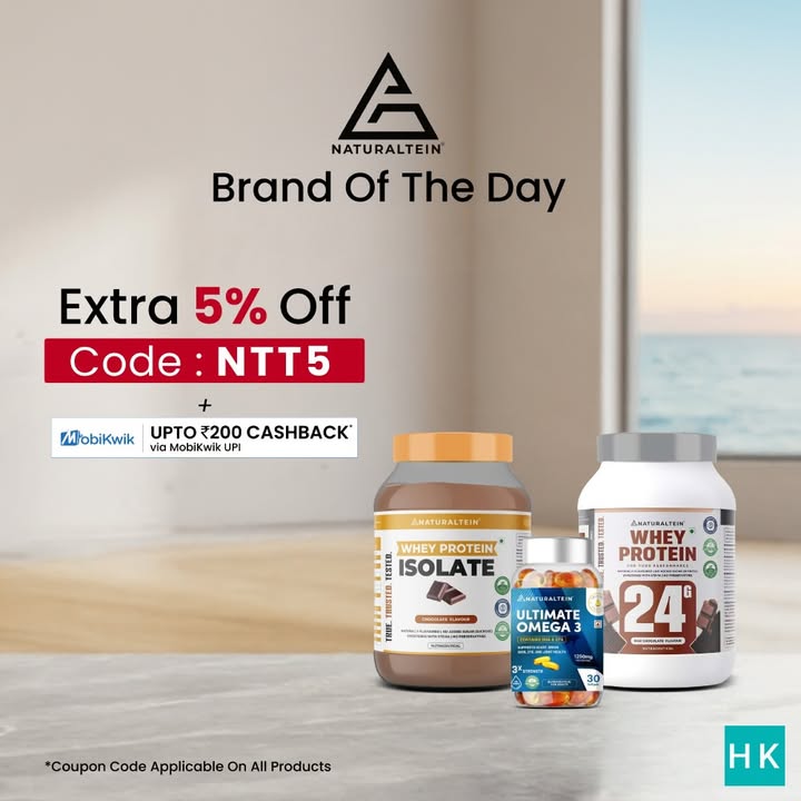  Todays gains come with extra savings Extra 5 OFF on all Naturaltein products Code NTT5 Up to 2...