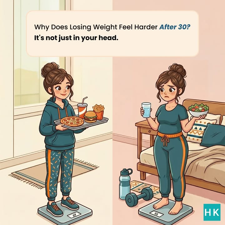 If losing weight feels harder after 30, you re not imagining it