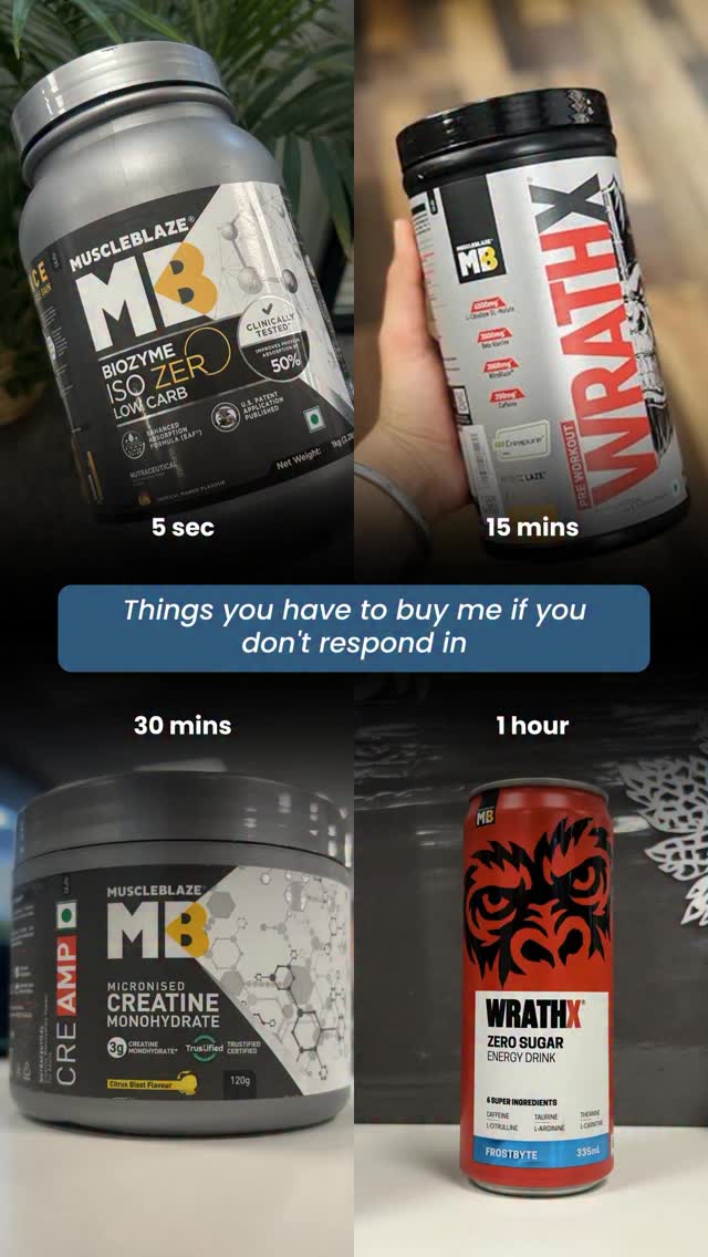 Share this with late responders . . . gymbro supplements healthkart