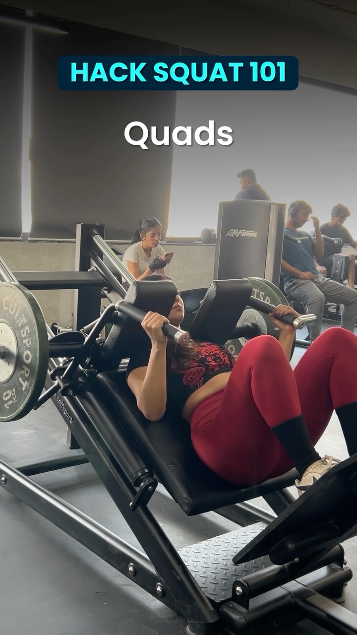 Hack Machine Breakdown Feet low narrow Quad focus Feet high More glutes hamstrings Wider stance ...
