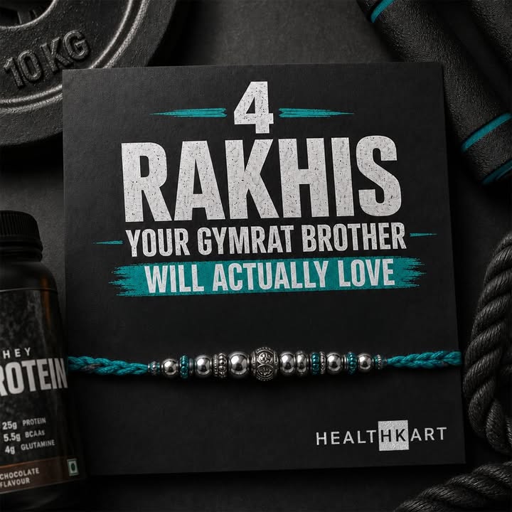 Tag your gymrat brother who would 100 choose this over a regular rakhi. 