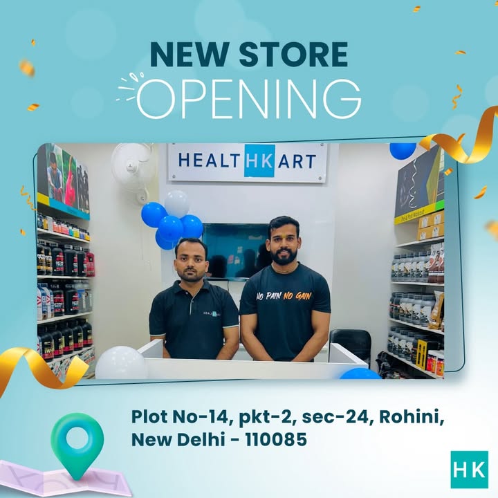 A new HealthKart store has arrived in Rohini Your go to destination for nutrition, wellness fitness essentials ...