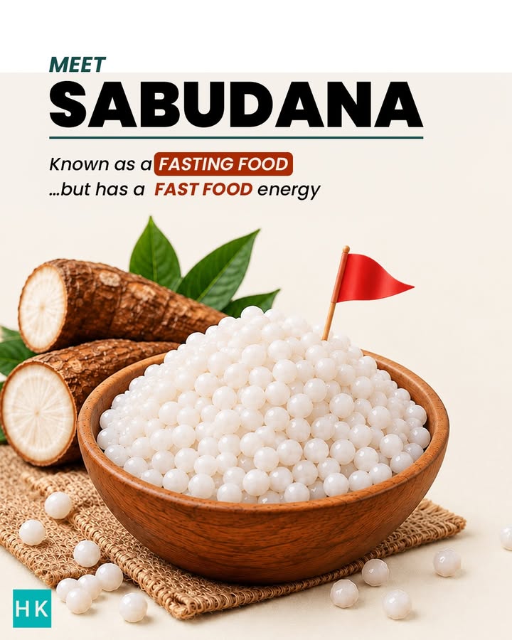 THE TAKEAWAY FASTING FOOD AUTOMATICALLY HEALTHY FOOD. Sabudana can fit into your Navratri meals