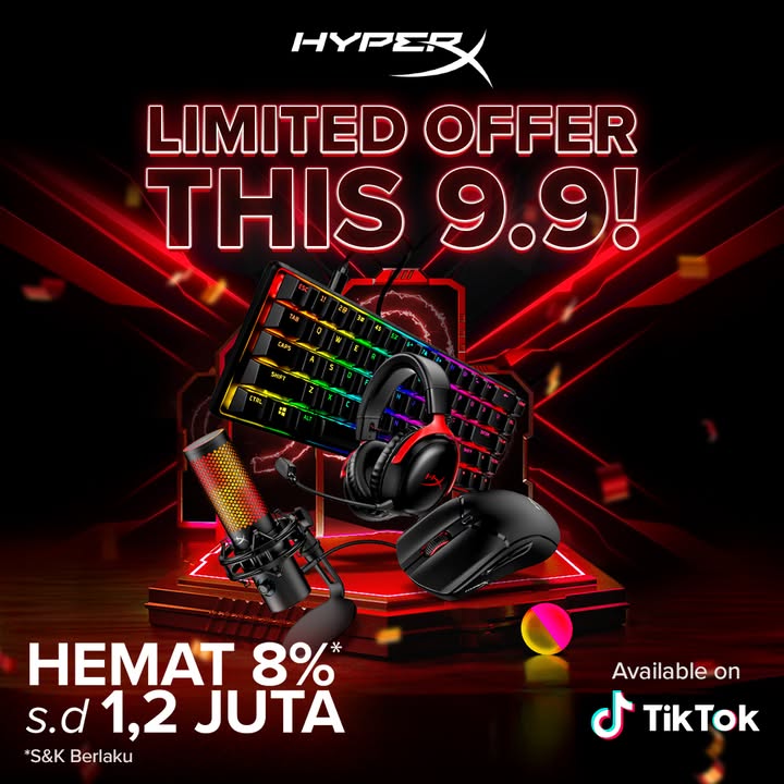  Tingkatkan kualitas bermain Game dengan gear pilihan HyperX. Kunjungi https vt.tiktok