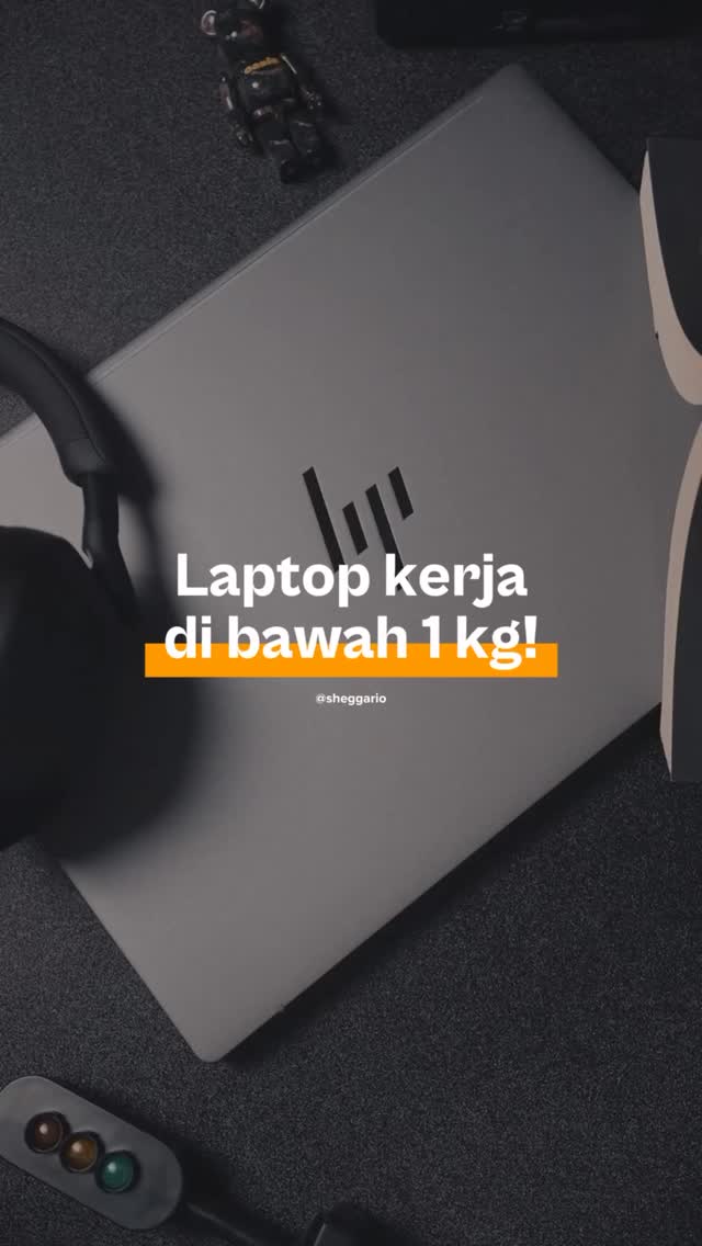 Ingin punya laptop ringan kurang dari 1kg supaya gampang dibawa bawa Yes, HP EliteBook 635 Aero G11 ini beratnya kurang da...