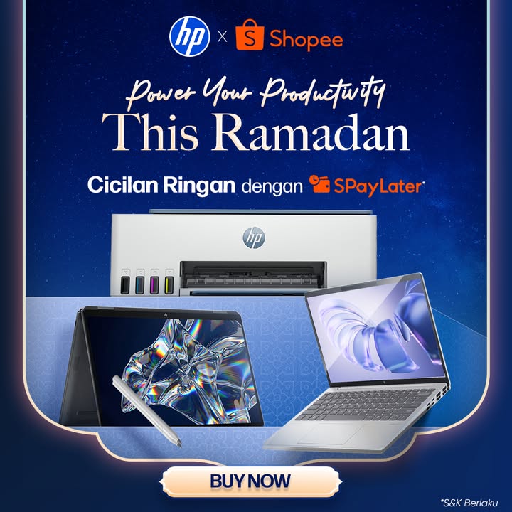 Seru nya gajian dengan gadget baru HP Laptop dan printer buruan check https shopee.co.id hpofficial