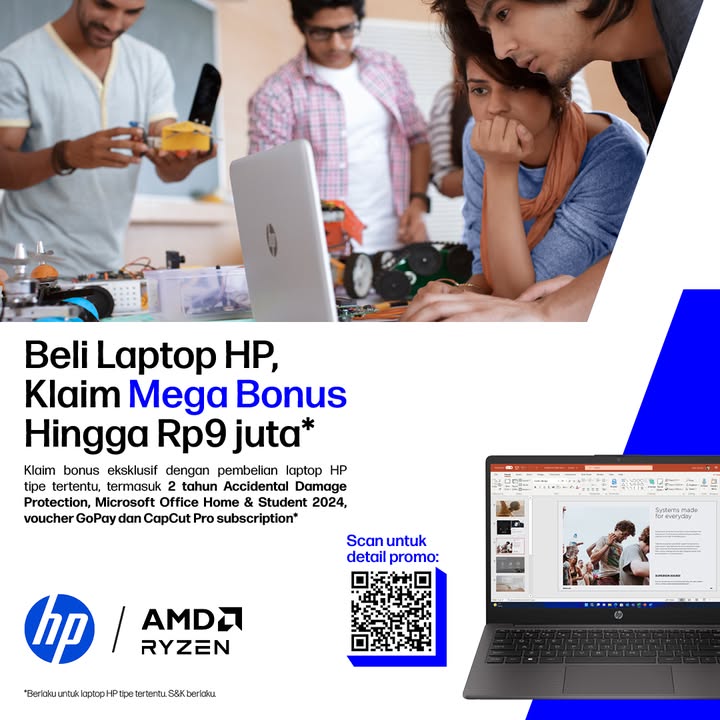  Masih bertahan dengan laptop yang mulai lemot Upgrade ke laptop HP yang siap mendukung setiap tugas, presentasi, dan s...