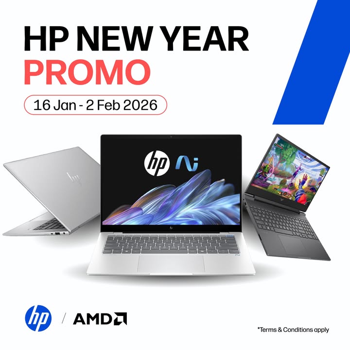  HP NEW YEAR 2026 PROMO Kick off 2026 with unbeatable HP deals Enjoy powerful performance and great savings ...