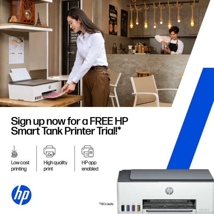  Take your business productivity to the next level with HP Smart Tank printers Register now for a FREE Product Experien...