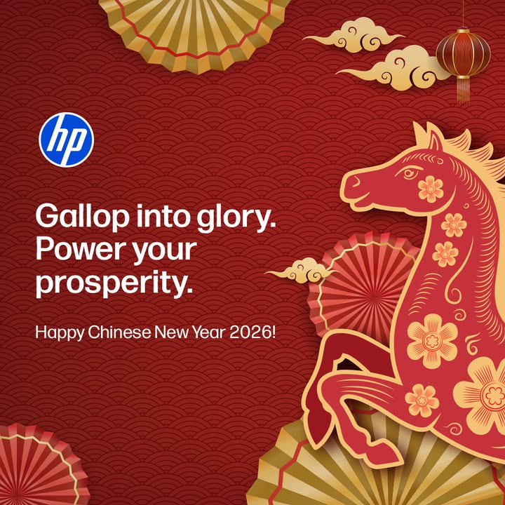 May your tech always be fast like the horse and your prints be bold like red