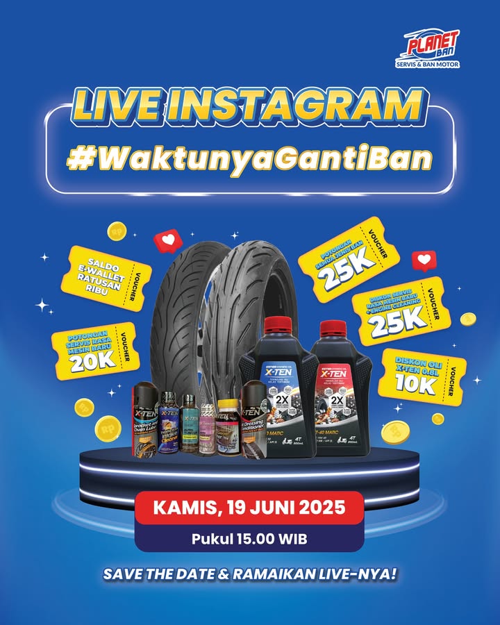 Niat ganti ban tapi nunggu promo Udah pengen ganti ban, tapi harga selalu bikin mikir dua kali..