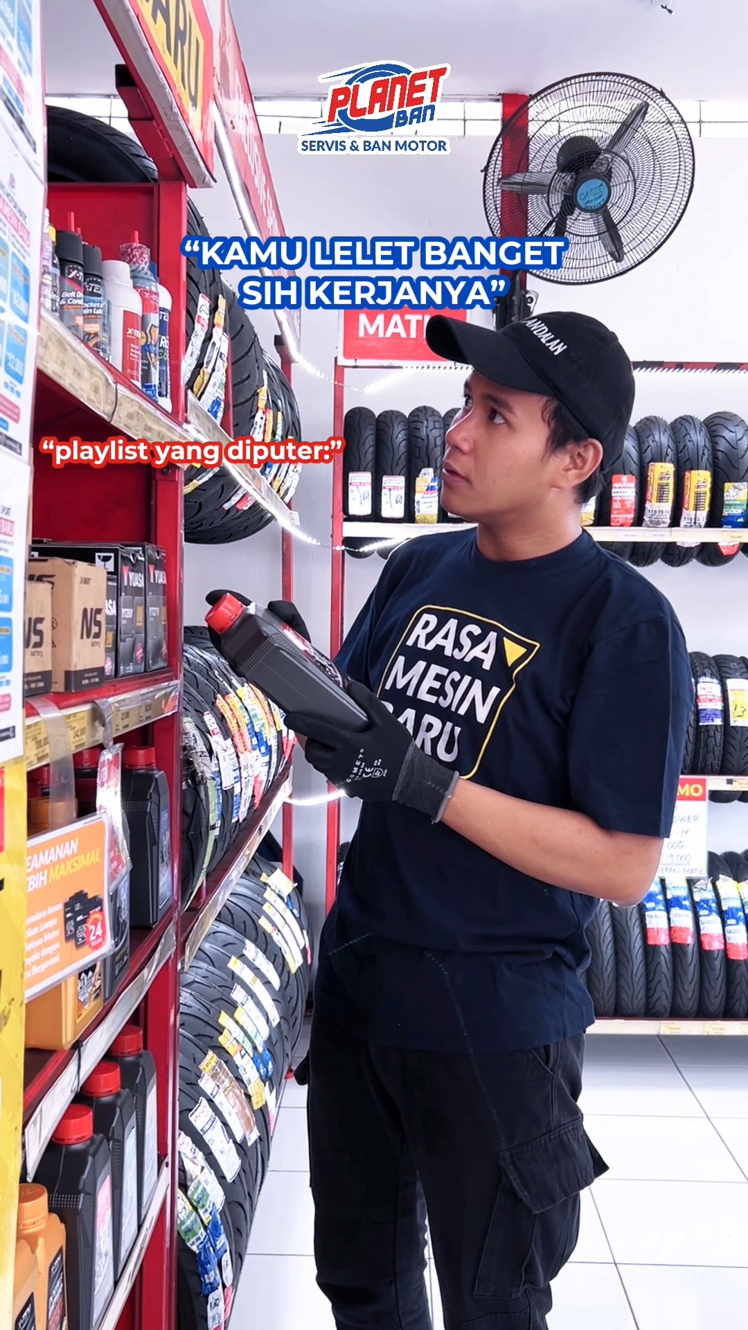Playlist Bang Net lagi viral, tapi efeknya bikin kerja makin ngebut gak yaa Yuk servis motor di Planet Ban