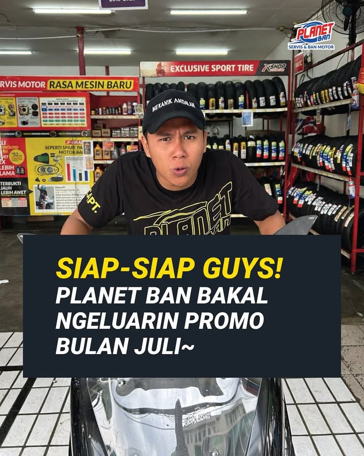 Beres bayar daftar sekolah anak, Sekarang saatnya traktir motor kamu juga Eits tapi tenang, karena Planet Ban siap ka...