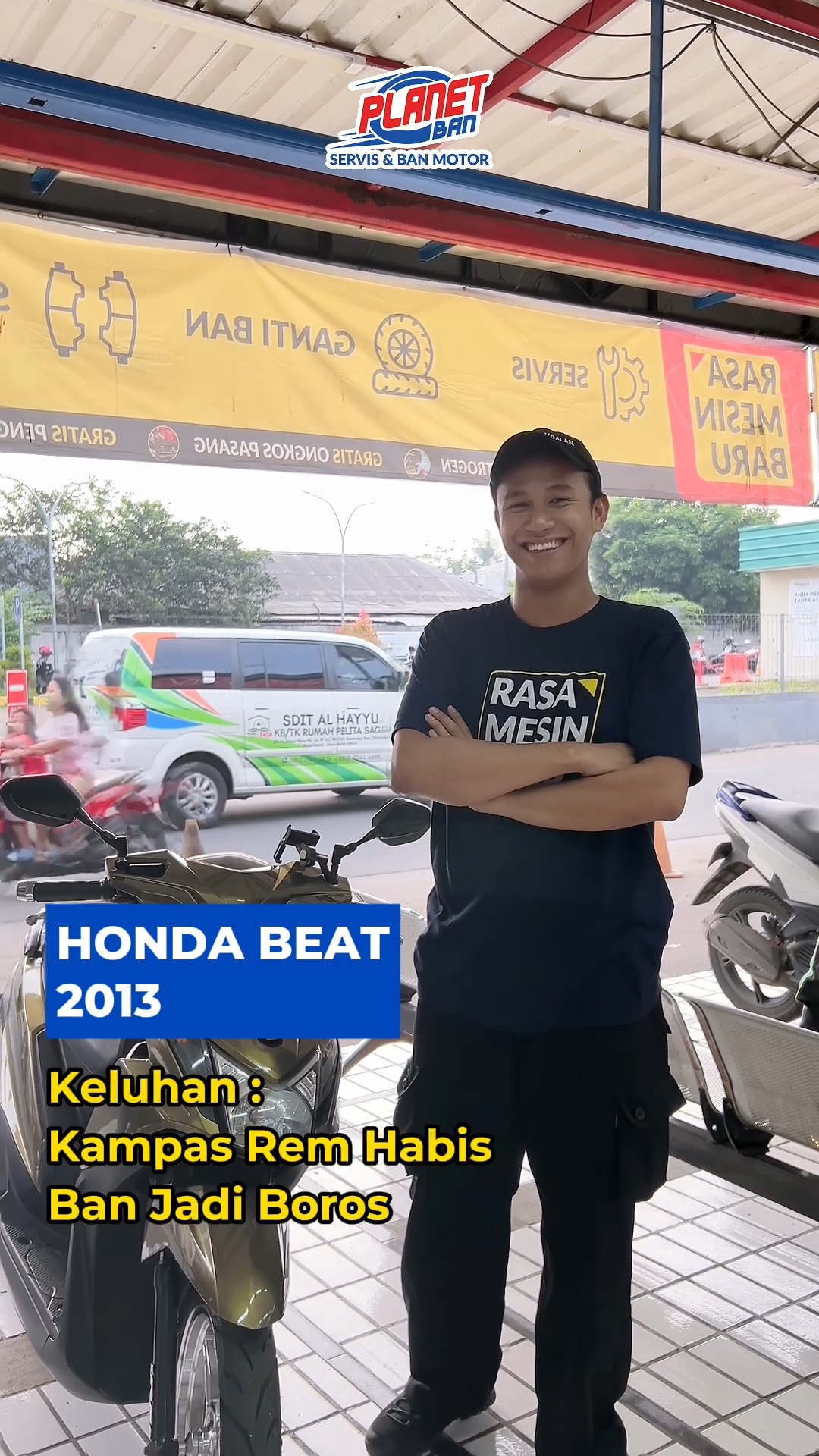 Gara gara kampas rem habis, ban bisa botak Kok bisa Siapa sangka, kampas rem yang habis ternyata bisa bikin ban mo...