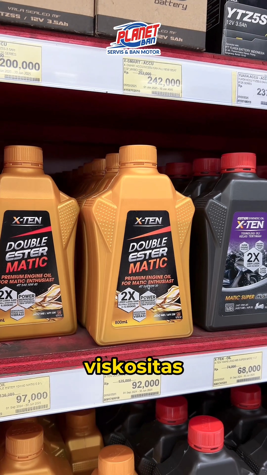 Jangan asal pilih oli, nanti motor malah jadi korban Oli yang tepat mesin lebih tahan lama performa makin m...
