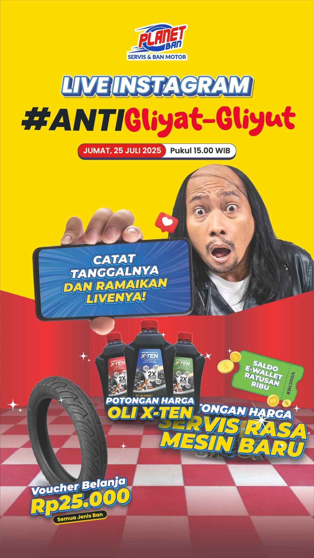 CATAT TANGGAL NYA DAN KASIH TAU TEMAN KALIAN SEMUAAAAA Live Instagram AntiGliyatGliyut special potongan harga belanja ...