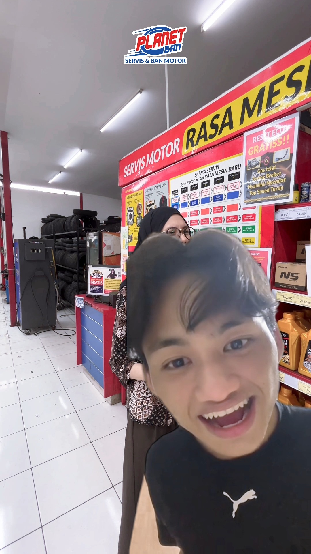 Tarikan motor udah berat Jangan tunggu sampai rusak parah Langsung aja Servis Rasa Mesin Baru di Planet Ban terdekat ...