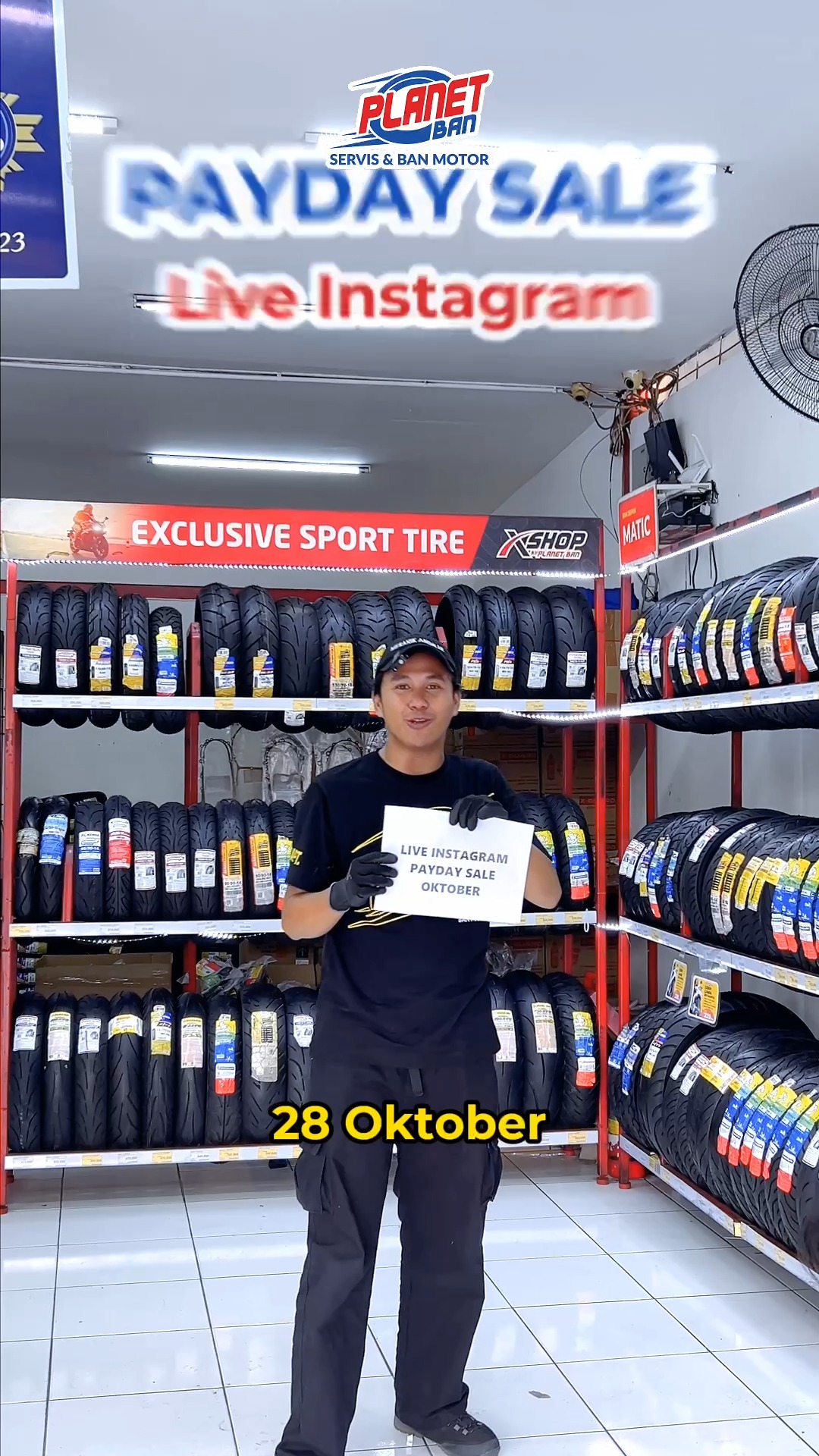 Live Instagram Payday Sale bulan Oktoberrrrrr Special bulan ini Planet Ban bakal kasih hadiah buat kalian semua, mulai dari Voucher potongan 10 maks Rp 40.000 sebanyak 1  Live Instagram Payday Sale bulan Oktoberrrrrr Special bulan ini Planet Ban bakal kasih hadiah buat kalian semua, m...