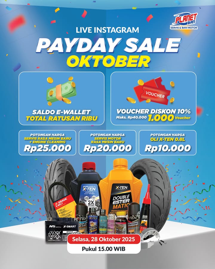Besok Waktunya Live Instagram Payday Sale bulan Oktoberrrrrr Siap siap buat dapetin hadiah ini Voucher ...