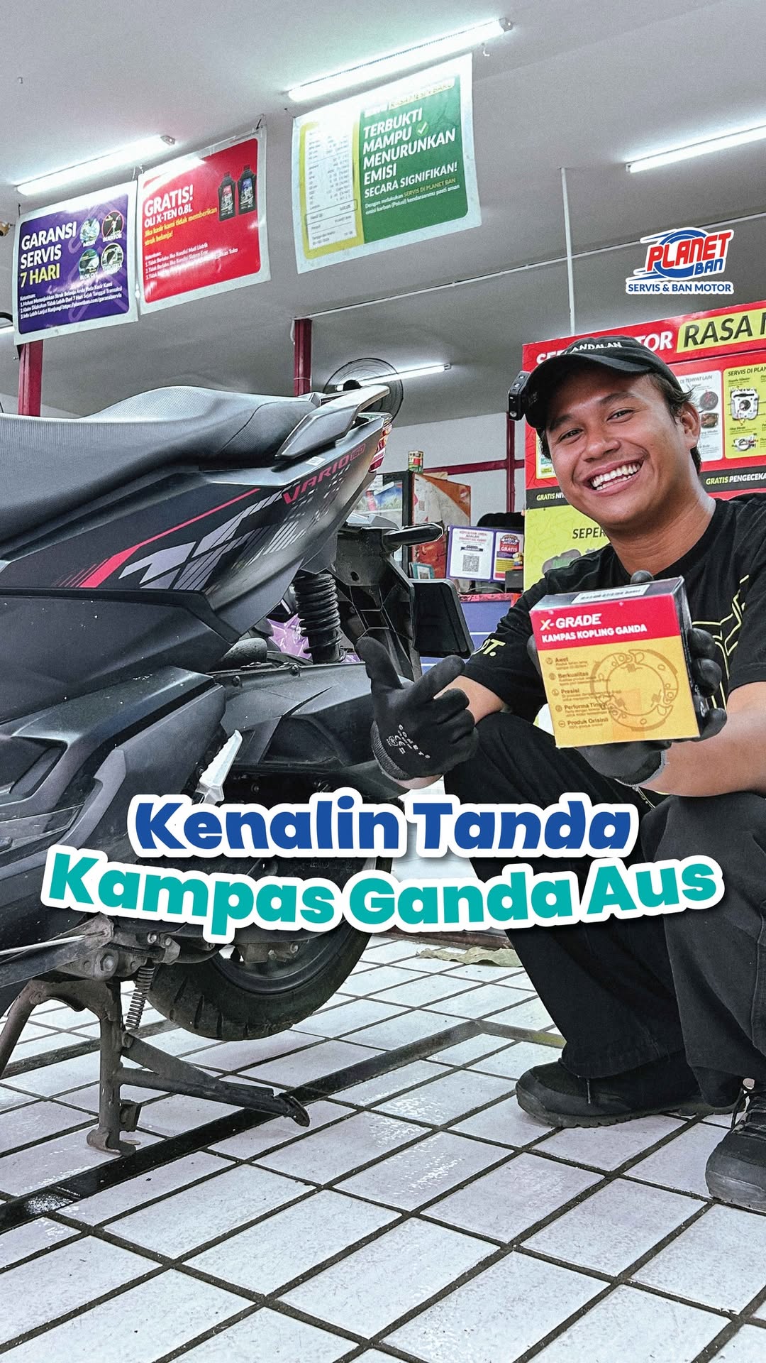 Bahaya banget kalo ciri ciri part yang aus itu muncul Karena kampas ganda itu berfungsi untuk menghubungkan langsung denga...