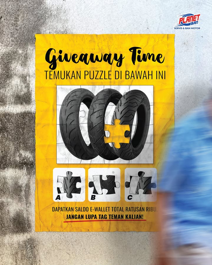 Saldo e wallet total ratusan ribu siap di bagikan Buat kalian yang nunggu Giveaway Planet Ban, waktunya jawab deng...