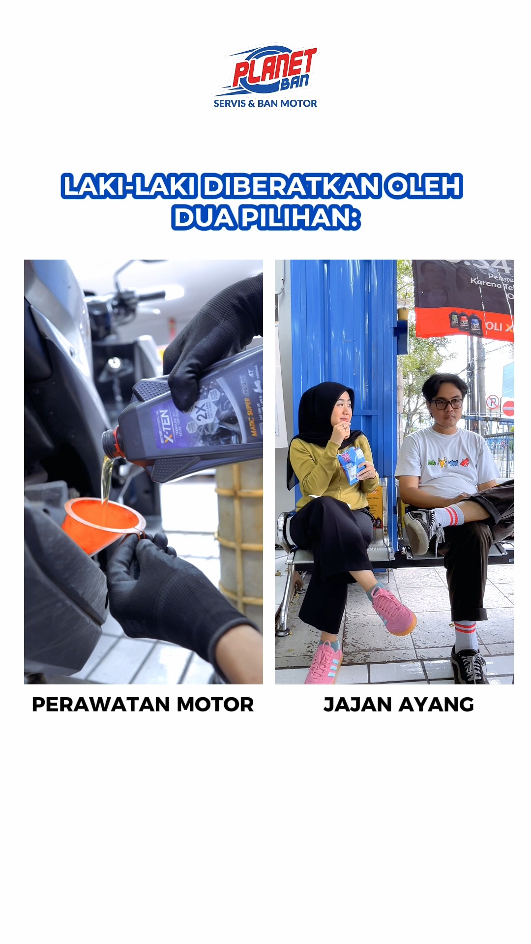 Kalo kalian ada di posisi laki laki ini Kamu pilih yang mana Eits jangan khawatir karena perawatan mesin di Planet...