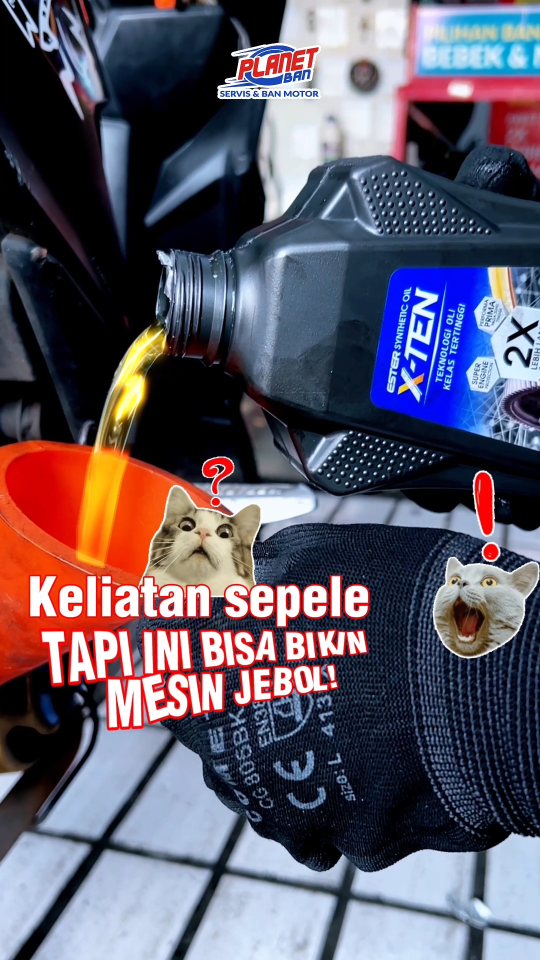 Siapa disini yang belum cek oli motor Selain tanda tanda di atas yang muncul karena telat ganti oli, kira kira apal...
