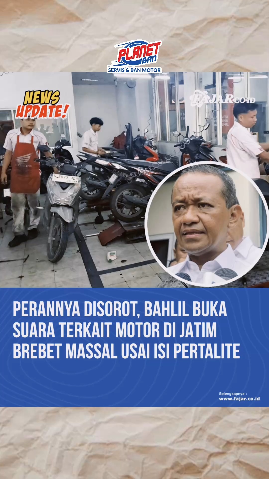 Lagi rame soal motor brebet karena BBM Eitsss kamu harus cek dulu, gejala brebet juga bisa muncul dari hal hal lain di moto...