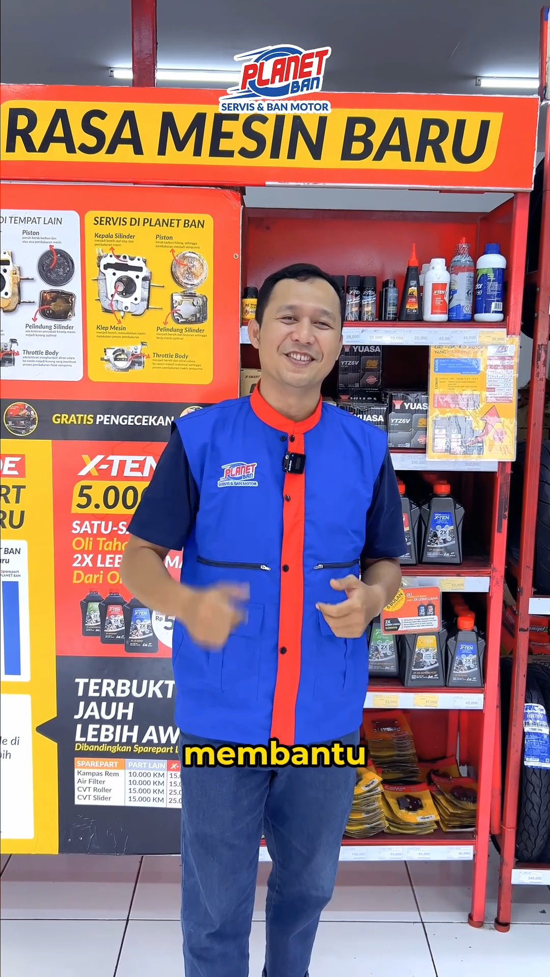 Planeters Buat kalian yang punya kendala aki atau mau cek aki motor secara berkala, gampang banget Tinggal hubungi layanan...