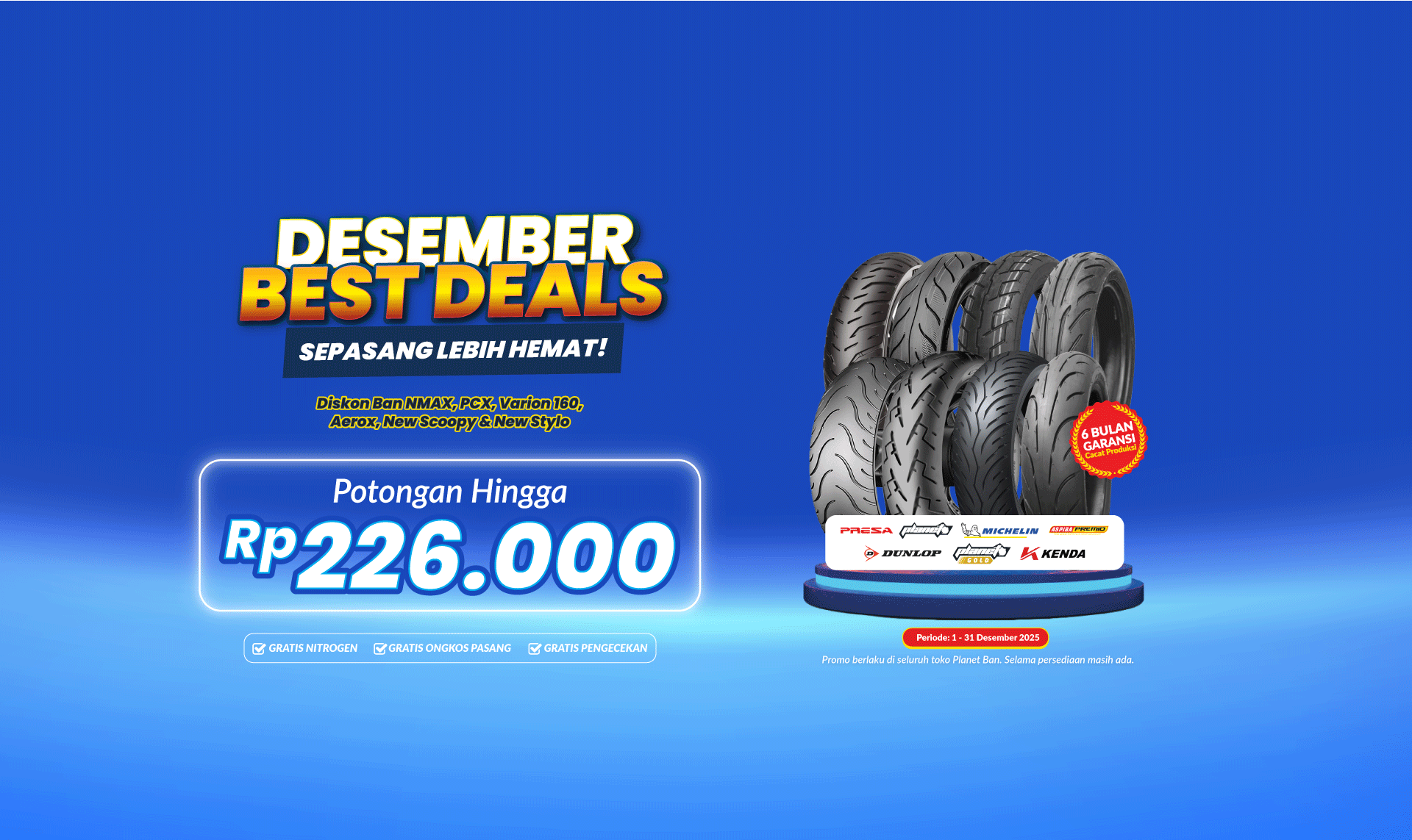 Akhir tahun tiba Kamu yang punya rencana liburan dengan menggunakan motor, demi alasan keamanan dan kenyamanan, maka inilah...