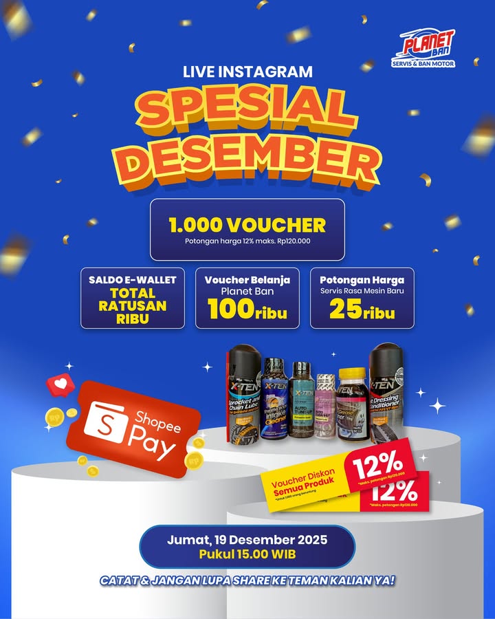 BESOK WAKTUNYA LIVE INSTAGRAM SPESIAL AKHIR TAHUN Bang Net bakal bakal bagi bagi voucher hadiah special buat kalian Ha...