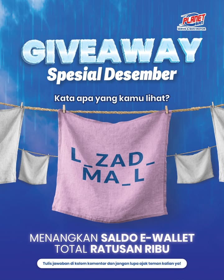 DESEMBER CERIA WAKTUNYA BAGI BAGI SALDO E WALLET TOTAL RATUSAN RIBU Kalo kalian sering pantau sosmed Planet B...