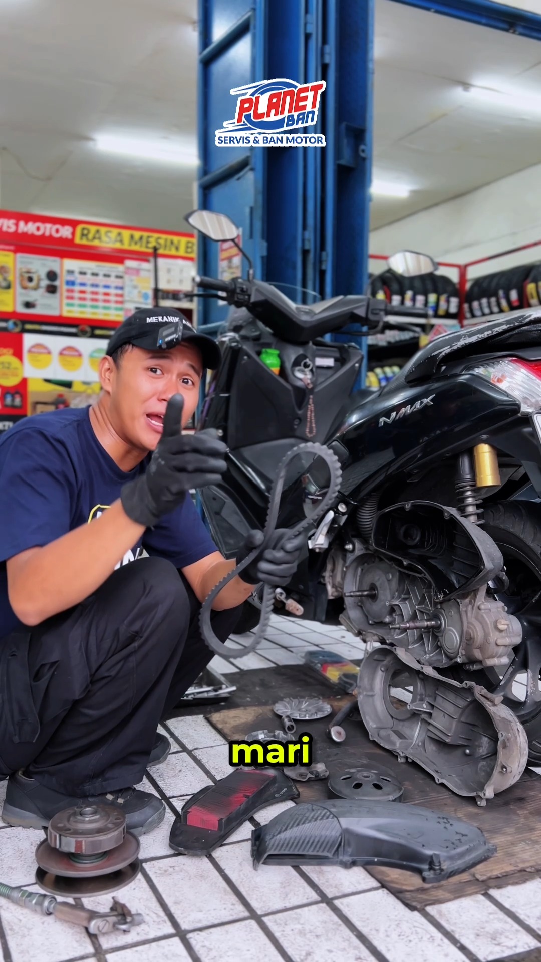 Wajib banget cek kondisi V Belt motor kalian Jangan sampai kejadian kayak di video ini, baru jalan sebentar, eh langsu...